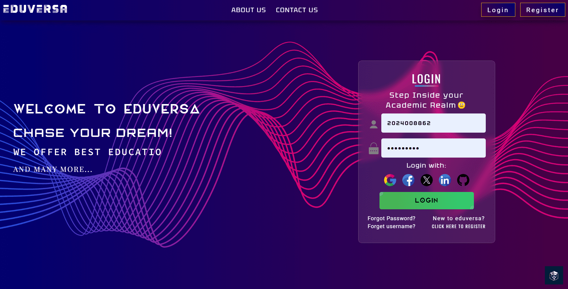 Eduversa screenshot